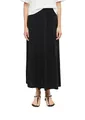 s.Oliver Damen Rock – Relaxed Fit, elastischer Jersey, Allover-Muster, Midi-Länge mit Taschen