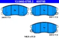 Bremsbelagsatz Scheibenbremse ATE 13.0460-5785.2 für CHEVROLET CAPTIVA OPEL C140