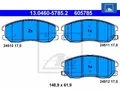 Bremsbelagsatz, Scheibenbremse ATE 13.0460-5785.2 für Opel
