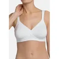 Triumph Bügelloser BH Cotton Shaper N (1-tlg) BH ohne Bügel - Baumwolle - Zweichfach Nahtlos vorgeformte Cups weiß 85