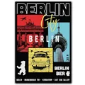 United1871 Berlin Souvenir Magnet für Kühlschrank und Metallflächen, Andenken und Berlin Geschenk, Deutschland Deko