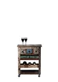 SIT-Möbel Riverboat 9187-98 Küchenwagen auf Rollen, 3 Schubladen, recyceltes Altholz, bunt lackiert, 78 x 48 x 85 cm