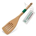 Chefkoch Schlitzwender aus nachhaltigem Buchenholz – Ergonomisch & schonend für antihaftbeschichtete Pfannen, mit Anti-Rutsch-Ring, 31,3 x 7,3 cm