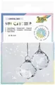 FOLIA Bastelartikel Sun Catcher CRYSTAL DUO, 2 Kristalle Ø 3cm, 8m Goldgarn
