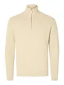 SELECTED HOMME Strickpullover SLHDANE LS KNIT STRUCTURE HALF ZIP