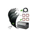 Ultraleicht Balkonkraftwerk 1240W mit Speicher 4 leichte Solarmodule (nur 5kg) - Anker Solarbank 2 PRO - Steuerungseinheit mit WLAN integriert - anschlussfertig