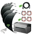 Ultraleicht Balkonkraftwerk 1240W mit Speicher 4 leichte Solarmodule (nur 5kg) – Anker Solarbank 2 PRO – Steuerungseinheit mit WLAN integriert ...