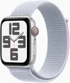 Apple Watch SE GPS+ Cellular 44mm Silver Aluminium Case with Blue Cloud Sport (MXGR3QF/A)