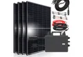 SUNNIVA Balkonkraftwerk 1800W/800W komplett Steckdose, (TSUN 800W Wechselrichter - PV Solaranlage Komplettset - 4x 450W (1800W) Solarmodule - inkl. 5m Kabel - Bluetooth, WIFI)