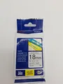 BrotherP-touch 18mm Schriftbandkassette "Black on White Tape" 8m (P042)