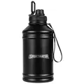 SPORTINATOR "Hydrated Fitness Edelstahl Trinkflasche 2,2 Liter, Wasserflasche für Gym, Fitnessstudio, Workout, Fitness, Sport, Outdoor - Leicht, Stoßfest (schwarz)