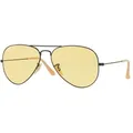 Ray-Ban 0RB3025 AVIATOR LARGE METAL 90664A Schwarz Gr. 58/14 (mit Sehstärke)