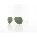 Ray Ban Aviator Large Metal RB3025 W3234 55 arista gold / crystal green