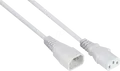 KM SK1430-W005 - Kaltgeräteverlängerung Kaltgeräte-Stecker C14 an Buchse C13, 0,5