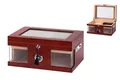 Gastro Humidor rotbraun 38 x 26,5 x 18 cm, abschließbar
