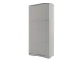 MIRJAN24 Schrankbett Concept Pro I Vertical CP-03, Wandklappbett inkl. Lattenrost, Schrank mit Klappbett, Fronten in Matt (Farbe: Grau, Größe: 90x200 cm)