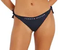 Tommy Hilfiger Damen Bikinihose Seitliche Schnürung Side Tie Cheeky Sport, Blau (Desert Sky), S