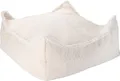 Wigiwama Square Ottoman / Sitzkissen / Sitzsack, Farbe:Cream White