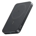 Anker MagGo schwarz | Powerbank | Kabelloses Laden mit 15W| Ergonomisches Design