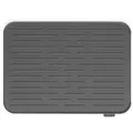 Brabantia International B.V. Brabantia Abtropfmatte, silikon, Strapazierfähige Geschirrabtropfmatte mit Stil, Farbe: Dark grey 117442