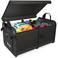 ATHLON TOOLS Kofferraumtasche 60L – stabil, wasserfest, Antirutsch, rote Nähte