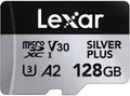 Lexar 128GB microSDXC Professional SILVER Plus UHS-I A2 V30 U3 4K (LMSSIPL128G-BNANG)