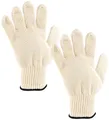 Rosenstein & Söhne Feuerfeste Handschuhe: 2er-Pack Hitzebeständige Grillhandschuhe in Universalgröße, bis 250 °C (Küchenhandschuhe hitzebeständig, Hitzeschutz Handschuhe, BBQ)
