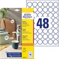AVERY Zweckform Kennzeichnungs-Etiketten Durchmesser: 30 mm rund weiß 480 Etiket