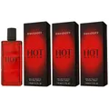 Davidoff Hot Water 3 x 110 ml Eau de Toilette EDT Set Herrenduft