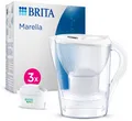 BRITA Wasserfilter Kanne Marella | Weiß | 2,4L | inkl. 3x MAXTRA PRO All-in-1 ✅