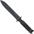 Haller Messer Survival Knife Blackfield Carrier F 35 Spear Point Klinge