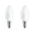 Philips LED Classic E14 Lampe 6.5W=60W Leuchtmittel 2700K Warmweiß Glühbirne 2ER