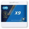 "KMC Schaltungskette X9 Ti-N Gold, 1/2\" x 11/128\", 114 Glieder, 6,6 mm, 9-fach, gold"