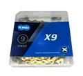 KMC X9 Ti-N Kette 114 Links 1/2 x 11/128 Gold Fahrrad-Kette 9 Speed Chain
