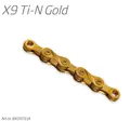 KMC Fahrradkette X9 Ti-N Gold 1/2” X 11/128” 114 Glieder 9-fach