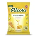 Ricola Honigwohl Zitrone, 68g Beutel original Schweizer Kräuter-Bonbons mit 13 Alpenkräutern, Honig & Zitronengeschmack, wohltuend bei Halskratzen, 1 x 68g, laktosefrei & glutenfrei