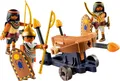 PLAYMOBIL, Mini-Figuren Ägyptische Pharao-Soldaten mit Balliste und Zubehör, Bunt
