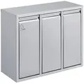 Svita Mülleimer, Silber, Metall, 58x47x24 cm, Badaccessoires, Waschplatzzubehör, Kosmetik- & Abfalleimer