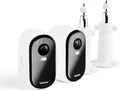 Arlo Essential Outdoor - Netzwerk-Überwachungskamera - Außenbereich - witterungsbeständig - Farbe (Tag&Nacht) - 4 MP - 2560 x 1440 - Audio - drahtlos - Wi-Fi (Packung mit 2) (VMC2250-111EUS)