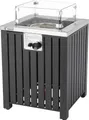tepro Feuerstelle Gasfeuerstelle Topeka, anthrazit (50 x 50 x 78 cm)