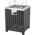 tepro Gasfeuerstelle »Topeka«, L 50 x B 50 x H 62 cm, Glasschutz, aus Stahl""