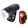 "SIGMA Batterie-Beleuchtung Set \"Aura 30/Curve\", LED, schwarz/rot (1 Set)"