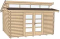 Weka Gartenhaus "158 Gr.2, 28 mm", beige (naturbelassen), Fußboden im Gartenhaus, ohne Rück- und Seitenwand, ohne Dacheindeckung