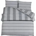 vidaXL Bettwäsche-Set Grau 220x240 cm Baumwolle 136437