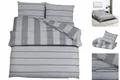 Bettwäsche-Set Grau 220x240 Cm Baumwolle