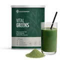 Vital Greens Pulver 400g | tägliche Nährstoffunterstützung | mit 40 Pflanzen, 11 Vitaminen, 3 Mineralstoffen, 5 Spurenelementen und Ballaststoffen | Achterhof