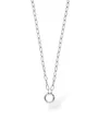 Purelei Glow Charm Kette Damen – Edelstahl Halskette mit Karabinerverschluss für Charms – Verstellbare Gliederkette 40–45 cm – Minimalistische Charm Kette für individuellen Schmuck (Silver)