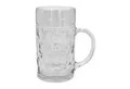 HAC24 Bierkrug Maßkrug Klassischer Bierkrug mit stabilem Henkel Bierglas, 1-tlg., Glas, 1 Liter, Aus robustem Glas