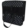 Aves-24 Fahrradtasche FAHRRADTASCHE Gepäckträgetasche Einzeltasche Tasche mit Tragegriff, 30. Uno - Polka Dots schwarz
