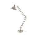 Lindby Stehleuchte Leia, silber, Metall, 180cm, drehbar, E27